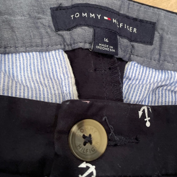 NWOT Tommy Hilfiger blue pink white anchor Hampton Nautical Preppy sz 16 - Picture 7 of 11